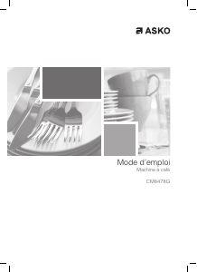 Mode d’emploi Asko CM8478G-1 Cafetière