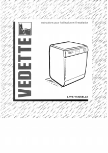 Mode d’emploi Vedette ATOLL548M Lave-vaisselle