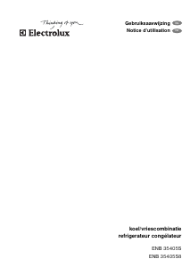 Mode d’emploi Electrolux ENB35405S8 Réfrigérateur combiné