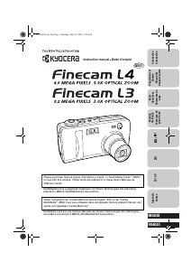 Manual Kyocera Finecam L4 Digital Camera