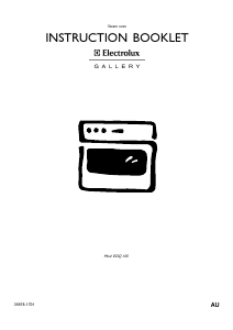 Manual Electrolux EOQ105XS Oven