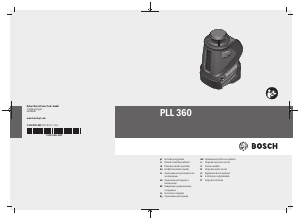 Használati útmutató Bosch PLL 360 Vonallézer