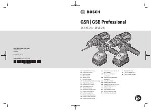 Kullanım kılavuzu Bosch GSR 18VE-2-LI Matkap tornavida