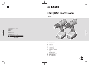 Handleiding Bosch GSR 180-LI Schroef-boormachine