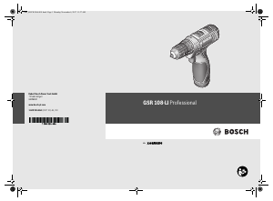 Handleiding Bosch GSR 108-LI Schroef-boormachine