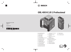 Návod Bosch GRL 400 H Rotačný laser