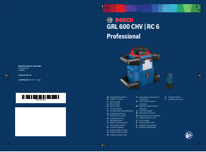 Посібник Bosch GRL 600 CHV Ротаційний лазерний