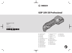 Kullanım kılavuzu Bosch GOP 18V-28 Çoklu alet