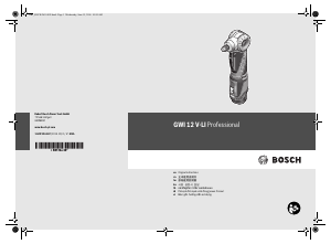 Bruksanvisning Bosch GWI 12V-LI Skiftnyckel