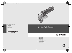 Handleiding Bosch GSC 10.8V-LI Plaatschaar