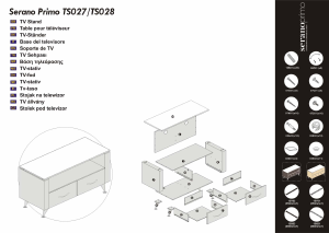 Handleiding Serano TS027 TV meubel