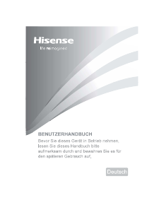 Bedienungsanleitung Hisense RQ563N4SF2 Kühl-gefrierkombination