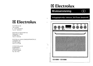 Bruksanvisning Electrolux CO6585ED Ugn