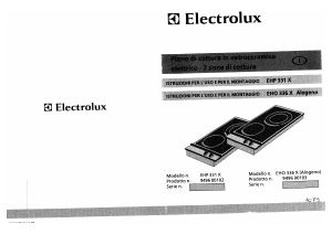 Manuale Electrolux EHP331X Piano cottura