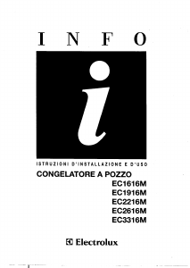 Manuale Electrolux EC3316M Congelatore