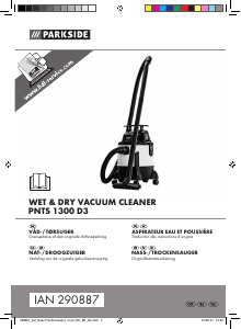 Bedienungsanleitung Parkside PNTS 1300 D3 Staubsauger