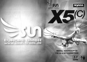 Bedienungsanleitung Syma X5(c) Drohne