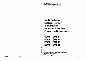 Bedienungsanleitung Electrolux EON391B Herd