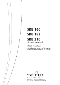 Brugsanvisning Scandomestic SKB 160 Køleskab