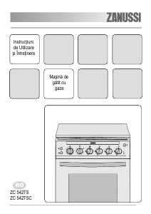 Manual Zanussi ZC542TSC Aragaz
