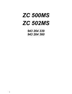 Manual Zanussi ZC502MS Aragaz