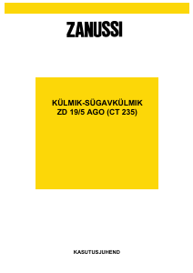 Kasutusjuhend Zanussi ZD19/5R Külmik-sügavkülmik