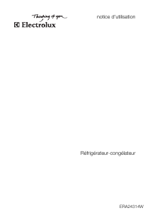 Mode d’emploi Electrolux ERA24314W Réfrigérateur combiné