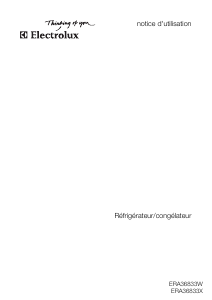 Mode d’emploi Electrolux ERA36833X Réfrigérateur combiné