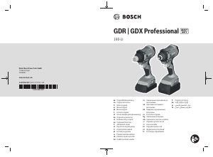 Rokasgrāmata Bosch GDR 180-LI Skrūvgriezis