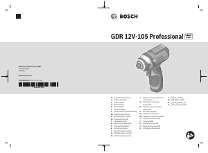 Kasutusjuhend Bosch GDR 12V-105 Kruvikeeraja