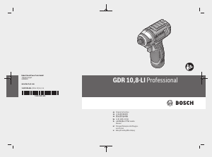 Hướng dẫn sử dụng Bosch GDR 10.8-LI Tuốc-nơ-vít