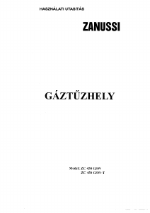 Használati útmutató Zanussi ZC450GSW Tűzhely