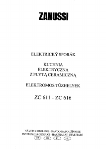Instrukcja Zanussi ZC616HIT Kuchnia