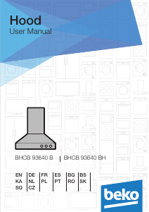 Manual BEKO BHCB93640BH Hotă