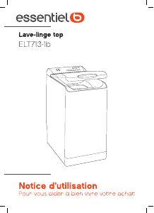 Mode d’emploi Essentiel B ELT 713-1b Lave-linge