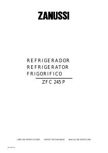 Manual de uso Zanussi ZFC245P Refrigerador