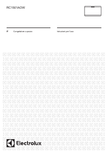 Manuale Electrolux RC1501AOW Congelatore