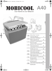 Bedienungsanleitung Mobicool A40 Kühlbox