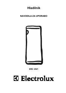 Priročnik Electrolux ERC2521 Hladilnik