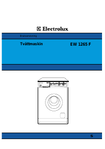 Bruksanvisning Electrolux EW1265F Tvättmaskin