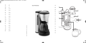 Manual SEB CM431100 Express Máquina de café