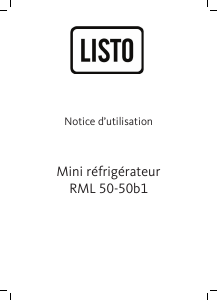 Mode d’emploi Listo RML 50-50b1 Réfrigérateur