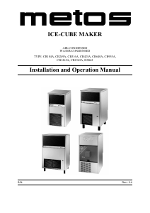 Manual Metos CB1265A Ice Cube Maker
