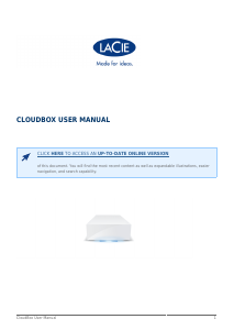 Bruksanvisning LaCie CloudBox NAS