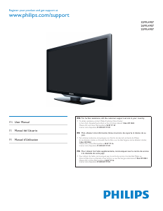 Handleiding Philips 22PFL4907 LED televisie