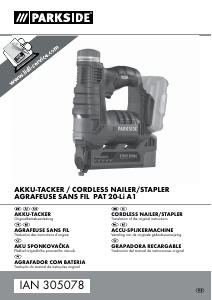 Manual Parkside IAN 305078 Agrafador eléctrico