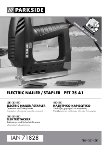 Bedienungsanleitung Parkside IAN 71828 Tacker