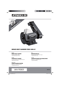 Manual Parkside PSDS 240 A1 Bench Grinder