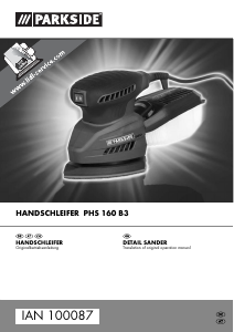 Manual Parkside IAN 100087 Delta Sander