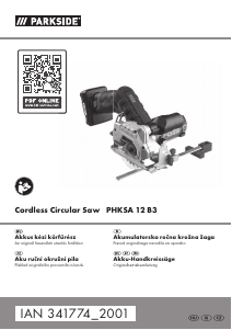 Priročnik Parkside IAN 341774 Krožna žaga